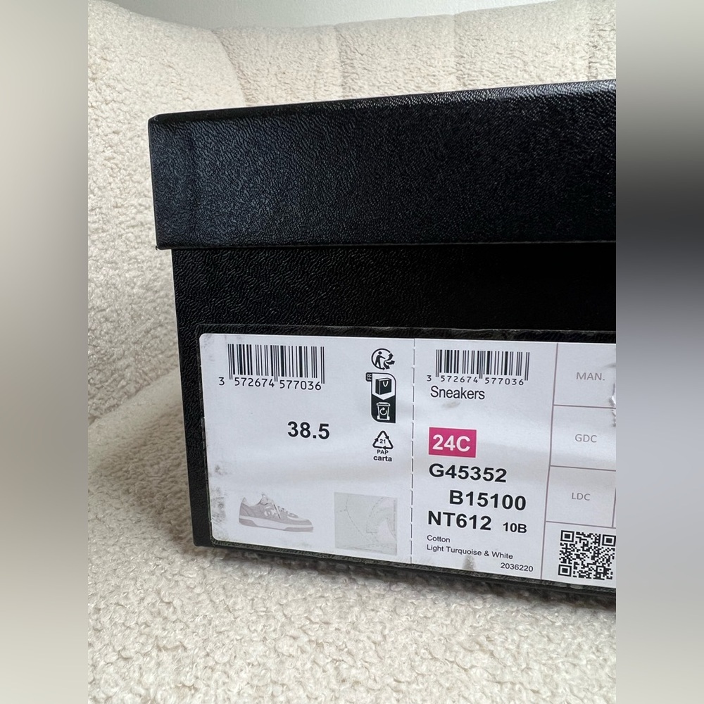 CHANEL Light Turquoise Sneakers 38.5 — New in Box - Picture 12 of 12